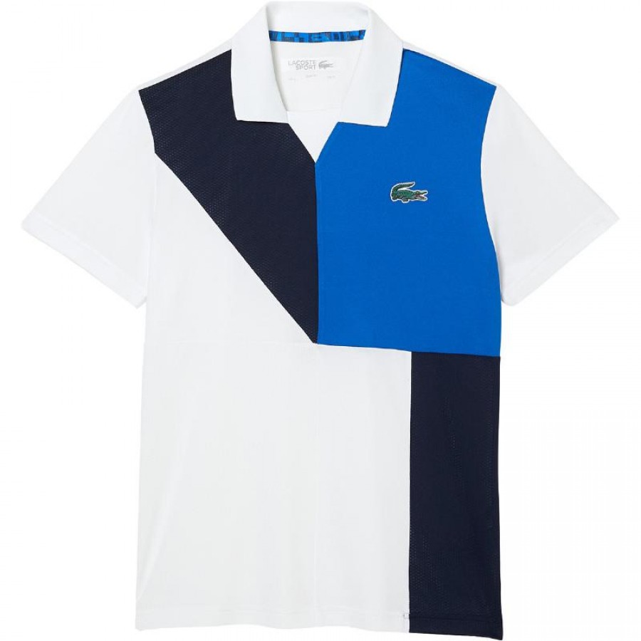 Polo Lacoste Sport Ultra Seco Blanco Marino