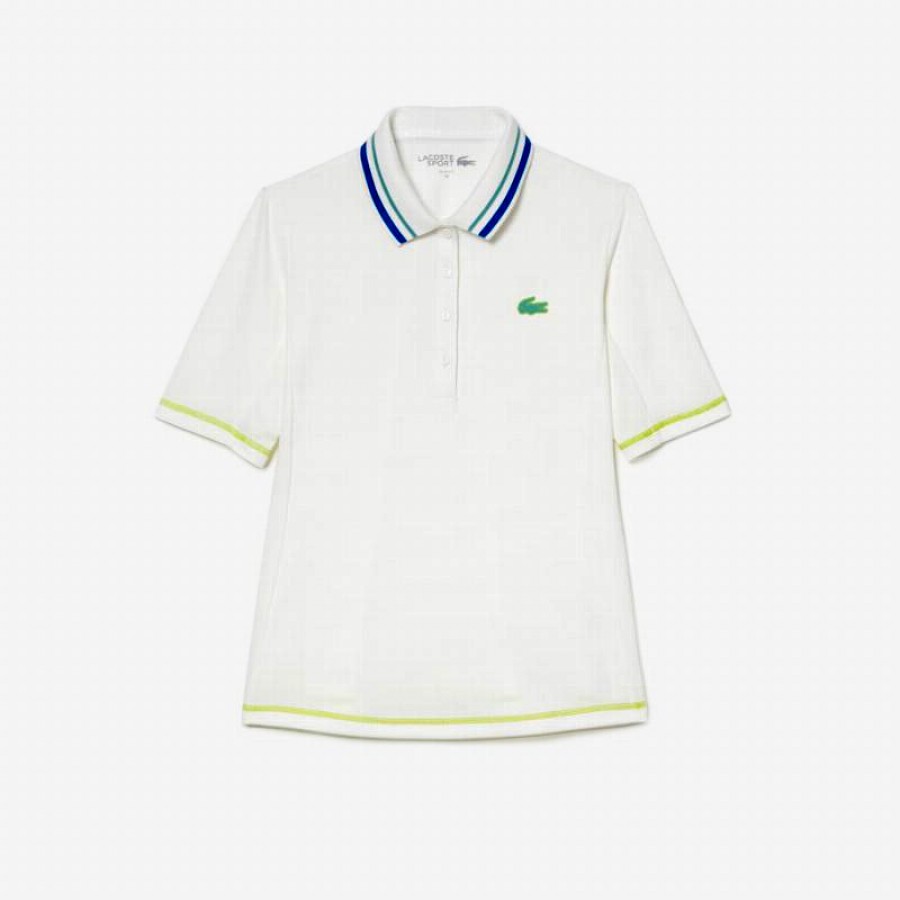 Polo Lacoste Ultra Dry White Women