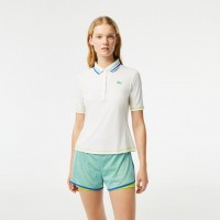 Polo Lacoste Ultra Dry Blanc Femme
