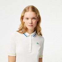 Polo Lacoste Ultra Dry Mulheres Brancas