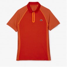 Lacoste Ultra Dry Red Orange Polo Shirt Lacoste Ultra Dry Red Orange Polo Shirt