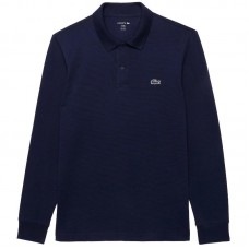Polo Manga Larga Lacoste Regular Fit Algodon Azul Marino Polo Manga Larga Lacoste Regular Fit Algodon Azul Marino
