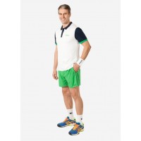 Nox Pro White Polo Logo Green