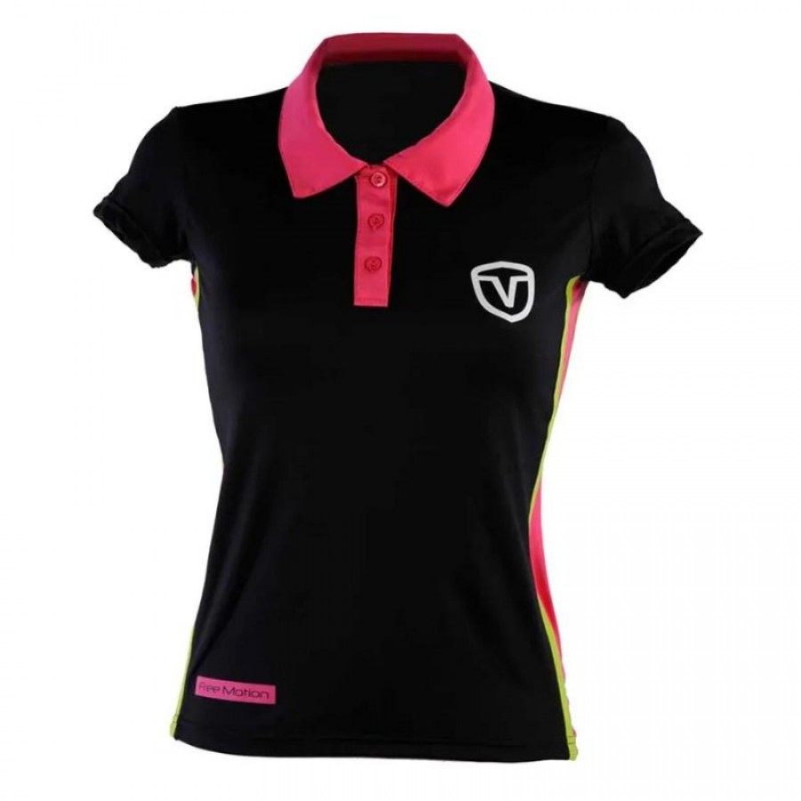 Polo Vairo Colunas Negro Mujer