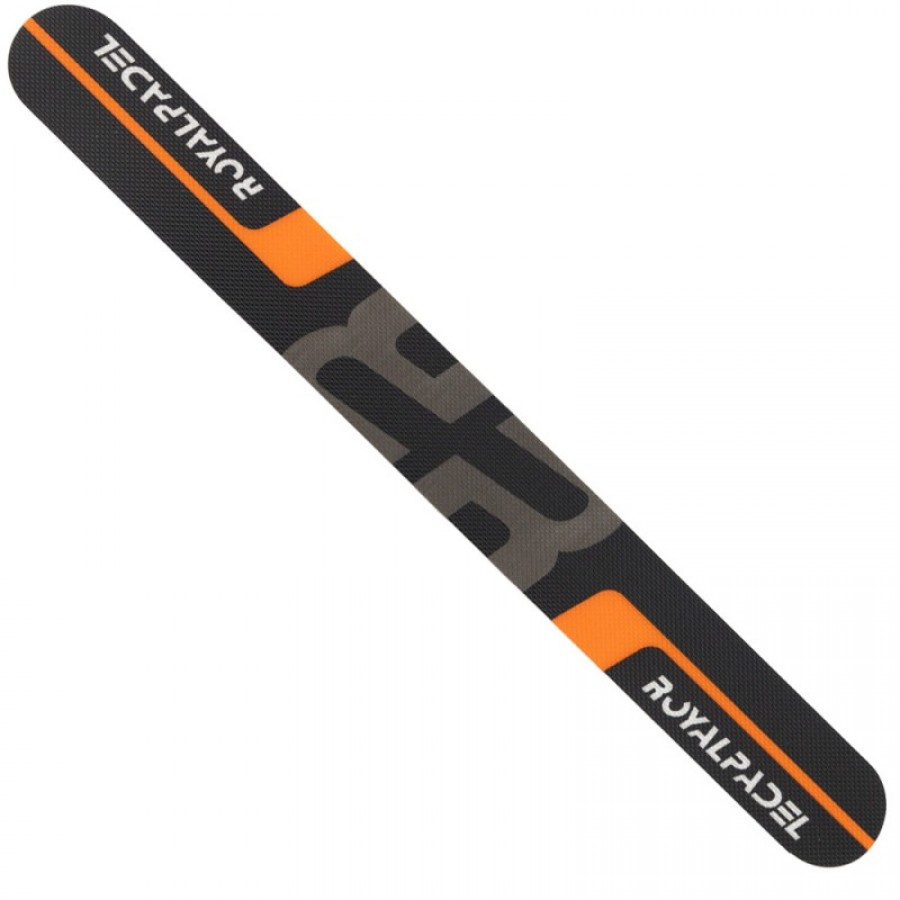 Royal Padel Protector Preto Logo Laranja Cinza