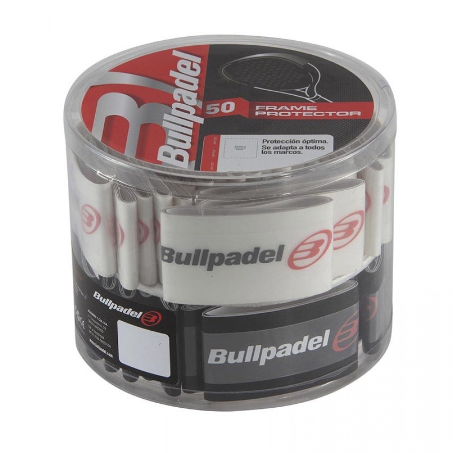 Black-Transparent Bullpadel Frame Protectors 50 Unités - Barata Oferta Outlet