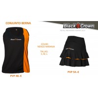 Black Crown Bern T-shirt Black Orange