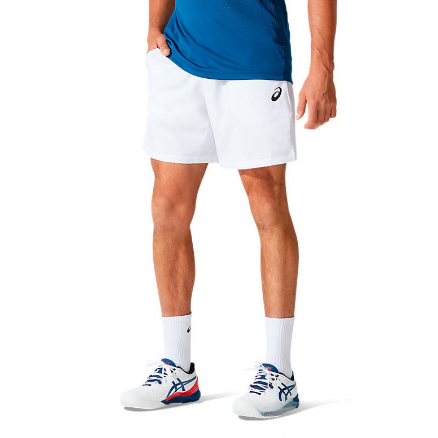 Short Asics Court 7 Bright White - Barata Oferta Outlet