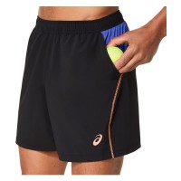 Short Asics Court 7IN Negro Cobalto