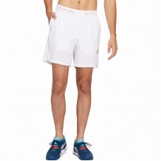Asics Tennis 7In Bright White Red Shorts Asics Tennis 7In Bright White Red Shorts