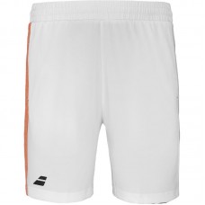 Short Babolat Play Blanco Naranja Junior