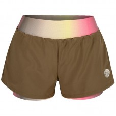 Short Bidi Badu Spectrum Printed 2In1 Marron Amarillo Mujer Short Bidi Badu Spectrum Printed 2In1 Marron Amarillo Mujer