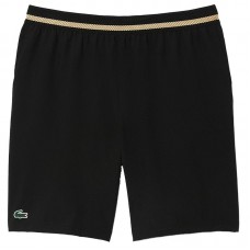 Short Lacoste Novak Djokovic Negro Amarillo