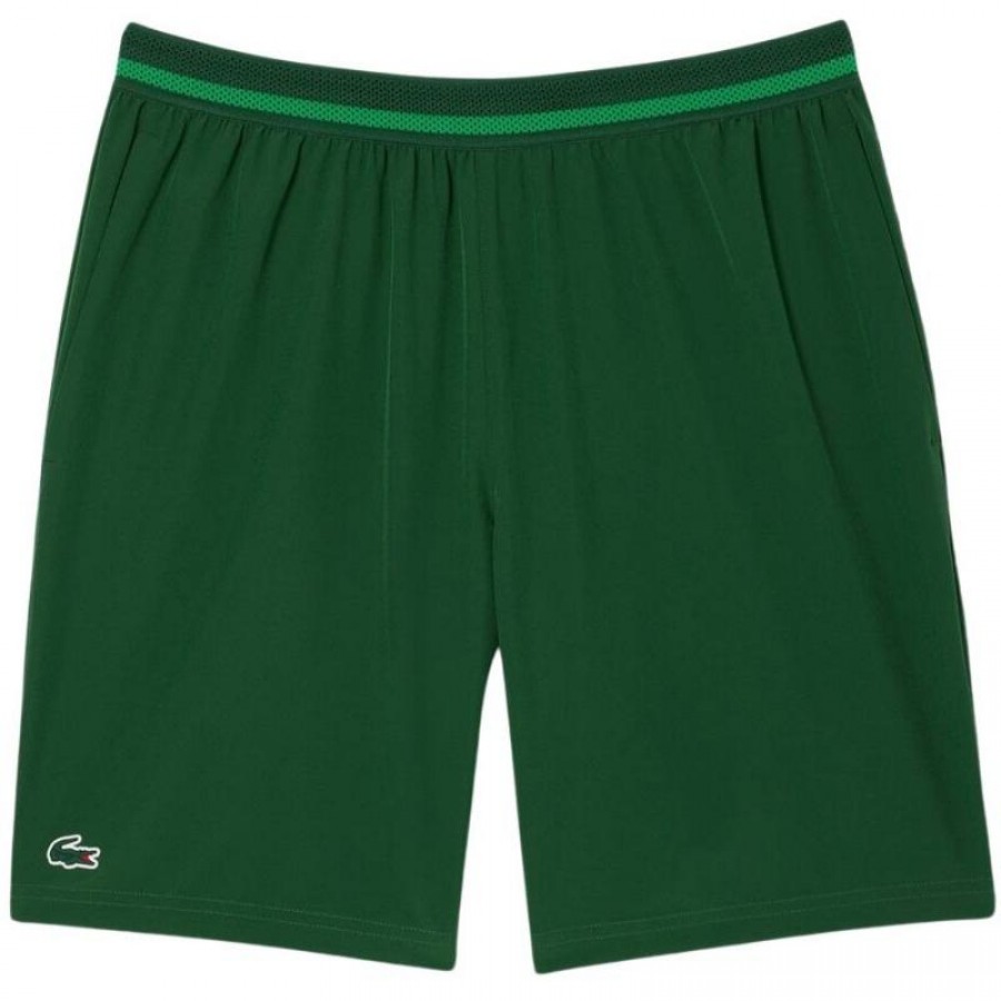 Calções Lacoste Novak Djokovic Ténis Verde