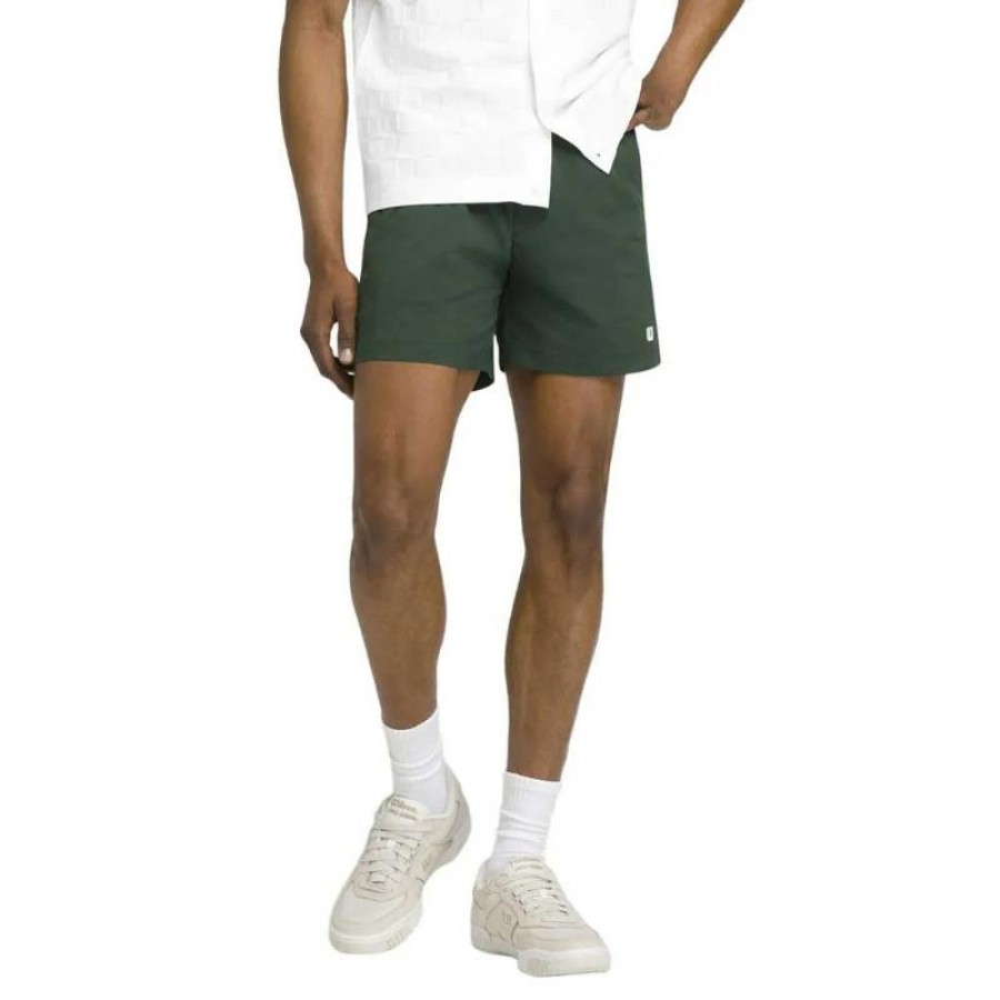 Short Wilson Tenis Volley 6 Vert Foncé