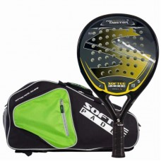 Pack Softee Pro Master Evolution Yellow Paddle com Saco de Raquete de Padel Pack Softee Pro Master Evolution Yellow Paddle com Saco de Raquete de Padel