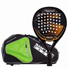 Pack Softee Pro Master Evolution Orange Paddle com Saco de Raquete de Padel Pack Softee Pro Master Evolution Orange Paddle com Saco de Raquete de Padel