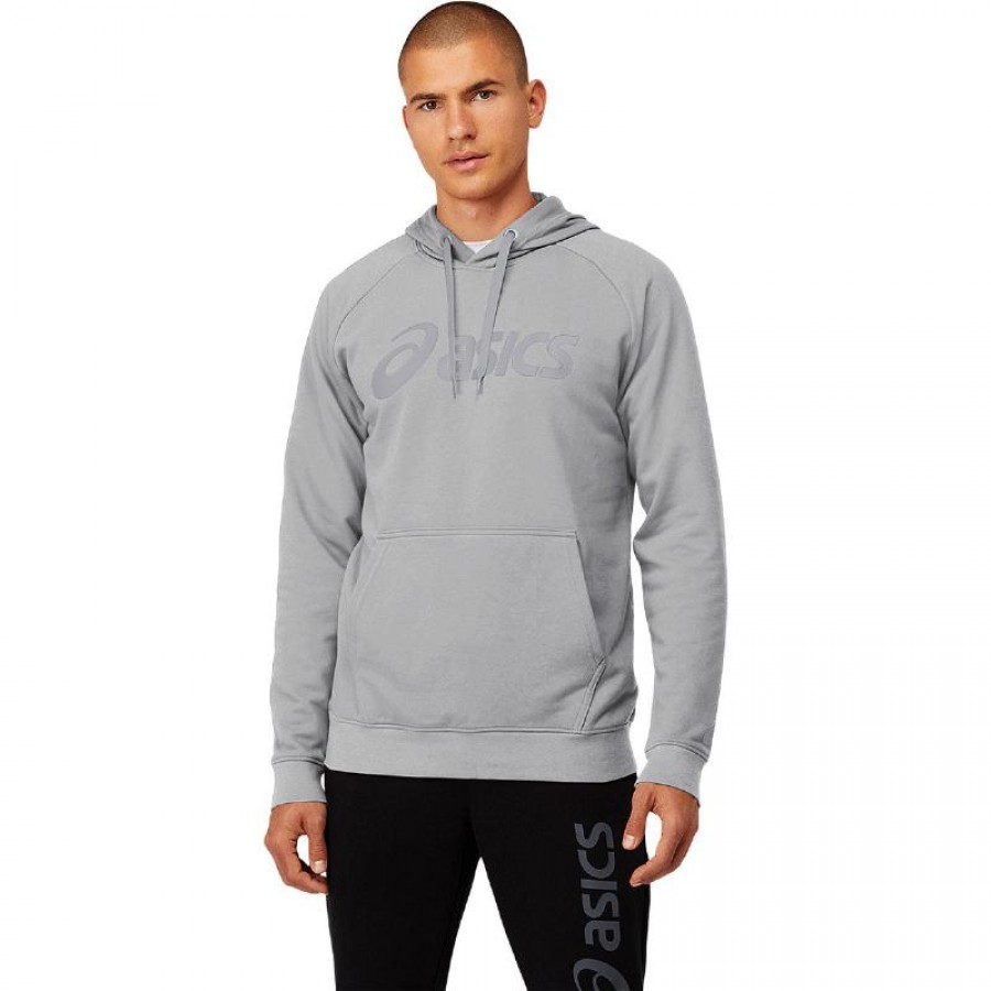 Asics Performance Logo Grand Sweat-shirt Gris Clair