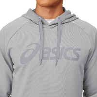 Asics Performance Logo Grande Moletom Cinza Claro