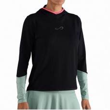 Sudadera Endless Breath Line Negro Verde Forest Sudadera Endless Breath Line Negro Verde Forest