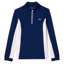 Sudadera Lacoste Ultra Dry Azul Marino Blanco Mujer Sudadera Lacoste Ultra Dry Azul Marino Blanco Mujer