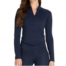 Wilson Baseline Half Zip Azul Marinho Moletom Feminino
