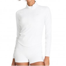 Sudadera Wilson Linha de Fundo Meio Zip Blanco Mujer