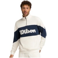 Sudadera Wilson Parkside Meia Zip Blanco Bege