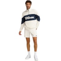 Sudadera Wilson Parkside Meia Zip Blanco Bege