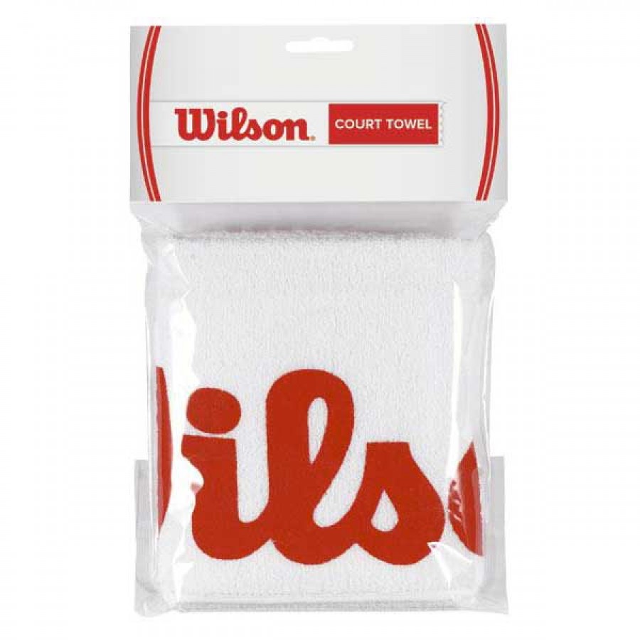 Wilson Serviette Blanc Rouge Petit