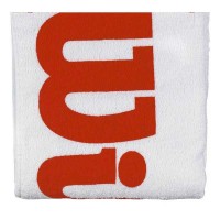 Wilson Sport Asciugamano Bianco Rosso Grande
