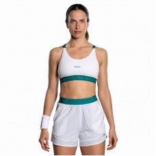 Top Nox Pro Blanco Verde Ivy Mujer