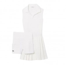 Robe blanche ultra sèche Lacoste Heritage