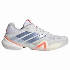 Tênis femininos Adidas Barricade 14 Branco, Azul Laranja