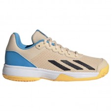 Adidas Courtflash Shoes Orange Black Blue Junior Adidas Courtflash Shoes Orange Black Blue Junior