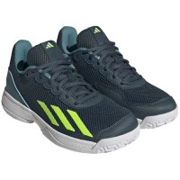 Adidas Courtflash Verde Artic Branco Fluor Junior Tenis