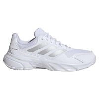 Zapatillas Adidas CourtJam Control 3 Blanco Plata Mujer