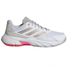 Adidas CourtJam Control 3 White Silver Red Women''s Sneakers Adidas CourtJam Control 3 White Silver Red Women''s Sneakers