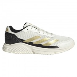 Zapatillas de Padel Adidas Courtquick Padel Blanco Oro Negro