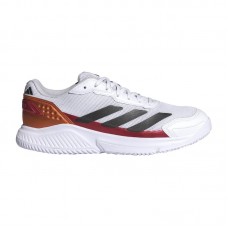 Zapatillas Adidas Courtquick Padel Blanco Rojo Cobre