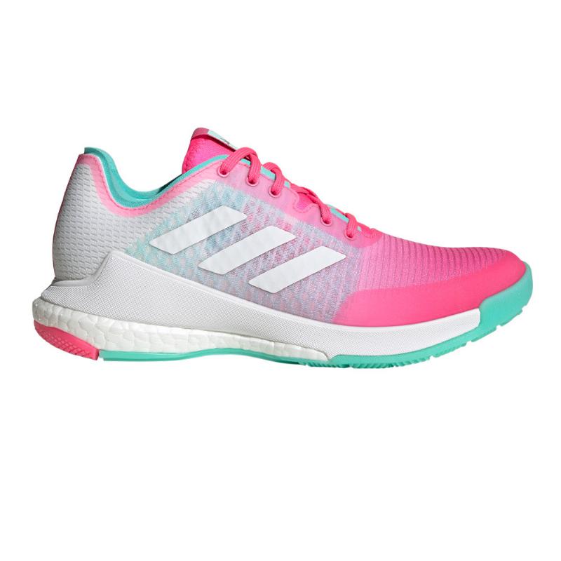 OFFER Adidas CrazyFlight Pink Fluor White Women s Sneakers Cheap