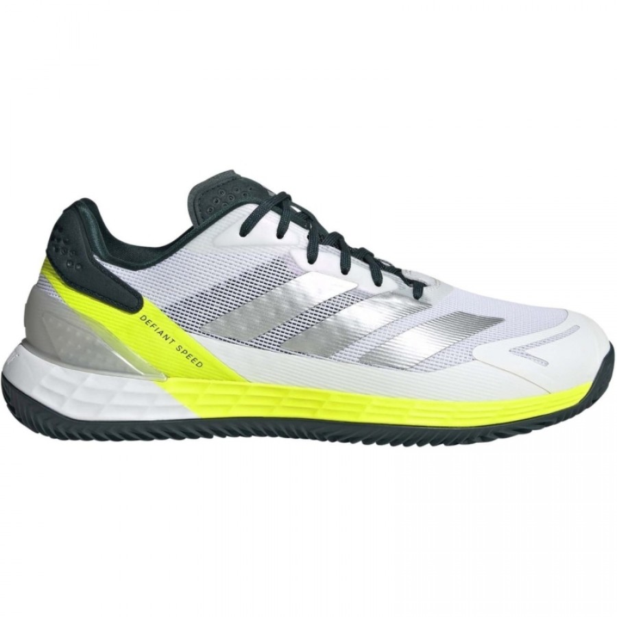 Adidas Defiant Speed 2 Blanc Argent Vert Baskets