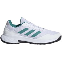 Adidas GameCourt 2 Blanc Vert Noir Baskets