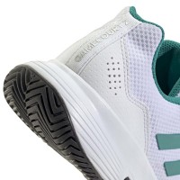 Adidas GameCourt 2 Blanc Vert Noir Baskets