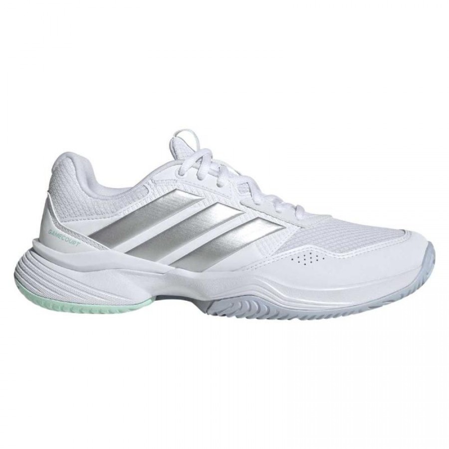 Adidas GameCourt 3 White Silver Women''s Sneakers