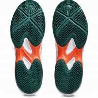 Zapatillas Asics Game FF Padel Blanco Verde Naranja