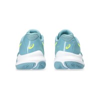 Sneakers Asics Gel Challenger 14 Grigio Argilla Blu Giallo Neon Donna