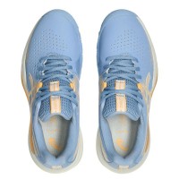 Zapatillas Asics Gel Challenger 15 Padel Azul Stone Naranja Mujer