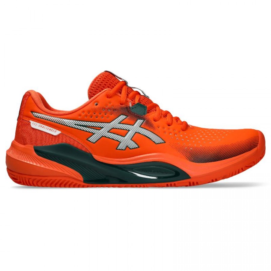 Zapatillas Asics Gel Challenger 15 Padel Naranja Verde