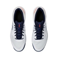 Asics Gel Dedicate 8 Clay White Navy Shoes